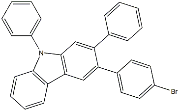 3-(4-broMo phenyl)-N-(2-Biphenyl)-9H-carbazole Structure