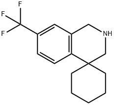 7'-(trifluoroMethyl)-2',3'-dihydro-1'H-spiro[cyclohexane-1,4'-isoquinoline] 结构式