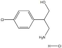 3-(4-CHLOROPHENYL)-DL-BETA-ALANINOL HCL Struktur
