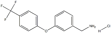 3-[4-(TRIFLUOROMETHYL)PHENOXY]BENZYLAMINE HCL Struktur
