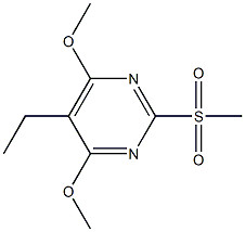 2-Methylsulfonyl-4,6-diMethoxy-5-ethylpyriMidine Struktur