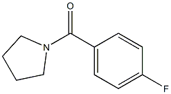 1-(4-氟苯甲酰基)吡咯烷 结构式