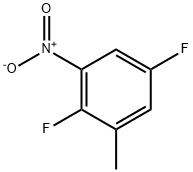 2,5-ジフルオロ-3-ニトロトルエン 化学構造式