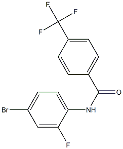 N-(4-bromo-2-fluorophenyl)-4-(trifluoromethyl)benzamide Structure