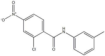 2-氯-4-硝基-N-(3-甲基苯)苯甲酰胺 结构式