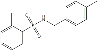 2-methyl-N-(4-methylbenzyl)benzenesulfonamide Structure