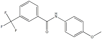 N-(4-methoxyphenyl)-3-(trifluoromethyl)benzamide Struktur