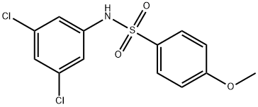 N-(3,5-dichlorophenyl)-4-methoxybenzenesulfonamide 化学構造式