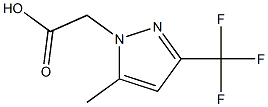 2-(5-METHYL-3-(TRIFLUOROMETHYL)-1H-PYRAZOL-1-YL)ACETIC ACID, , 结构式
