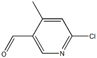 6-chloro-4-methylnicotinaldehyde 化学構造式
