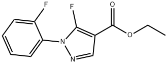 ethyl 5-fluoro-1-(2-fluorophenyl)-1H-pyrazole-4-carboxylate Struktur