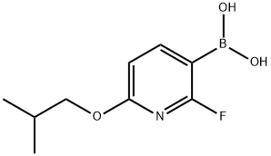 2-Fluoro-6-isobutoxypyridine-3-boronic acid 化学構造式