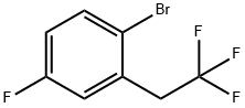 1-溴-4-氟-2-(2,2,2-三氟乙基)苯, 1186194-80-8, 结构式