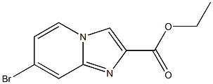 7-Bromo-2-(ethoxycarbonyl)imidazo[1,2-a]pyridine 化学構造式