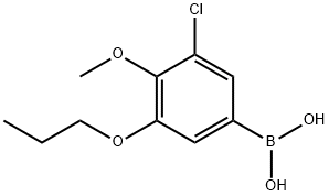 3-Chloro-4-methoxy-5-propoxyphenylboronic acid Struktur