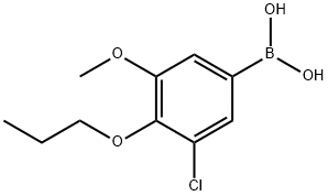 3-氯-5-甲氧基-4-丙氧基苯基硼酸,2096338-66-6,结构式