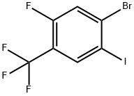 4-ブロモ-2-フルオロ-5-ヨードベンゾトリフルオリド 化学構造式
