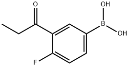 4-氟-3-丙酰基苯基硼酸 结构式