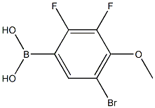 5-Bromo-2,3-difluoro-4-methoxyphenylboronic acid Struktur