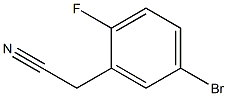5-溴-2-氟苯乙腈,,结构式