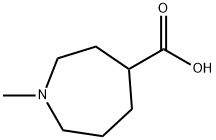 1-甲基高哌啶-4-羧酸 结构式