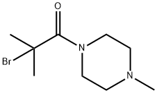 2-溴-2-甲基-1-(4-甲基哌嗪-1-基)丙-1-酮 结构式