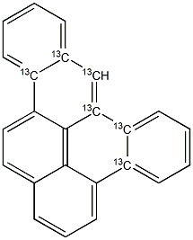 1.2:4.5-Dibenzpyrene  (13C6) Solution Struktur