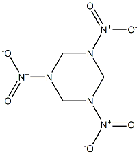 Hexahydro-1,3,5-trinitro-1,3,5-triazine Solution Struktur