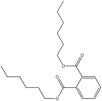 Di-n-hexyl phthalate Solution 化学構造式