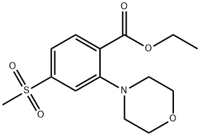 Ethyl 4-(Methylsulfonyl)-2-Morpholinobenzoate Structure