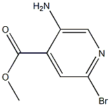 5-aMino-2-broMo-isonicotinicacid Methyl ester 化学構造式