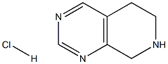 5,6,7,8-テトラヒドロピリド[3,4-D]ピリミジン塩酸塩 化学構造式