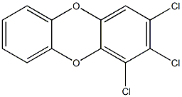 1,2,3-Trichlorodibenzo-p-dioxin 50 μg/mL in Toluene 结构式