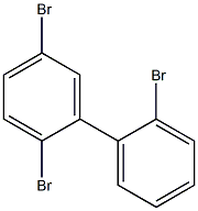 2,2',5-Tribromobiphenyl 100 μg/mL in Hexane 化学構造式