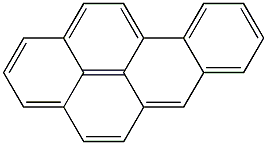 Benzo[a]pyrene 1000 μg/mL in Acetone 化学構造式