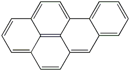 Benzo[a]pyrene 1000 μg/mL in Acetone 结构式