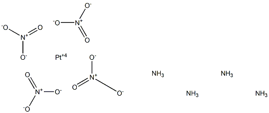 Tetraamineplatinum nitrate, 99.999% Structure