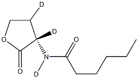 N-己酰基-L-高丝氨酸内酯-D3 结构式