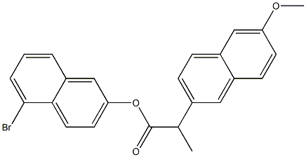 5-BroMo-2-naphthyl 2-(6-Methoxy-2-naphthyl)propanoate|5-溴-2-萘基-2-(6-甲氧基-2-萘基)丙酸酯