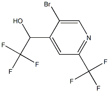 1-(5-broMo-2-(trifluoroMethyl)pyridin-4-yl)-2,2,2-trifluoroethanol|