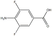 3,5-二氟-4-氨基苯甲酸,,结构式