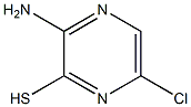 3-氨基-6-氯-2-吡嗪硫酚 结构式