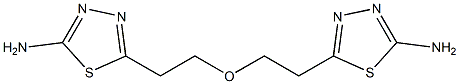 5-[2-[2-(5-azanyl-1,3,4-thiadiazol-2-yl)ethoxy]ethyl]-1,3,4-thiadiazol-2-aMine 化学構造式