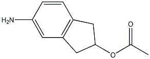 5-AMINO-2,3-DIHYDRO-1H-INDEN-2-YL ACETATE 化学構造式