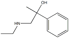 1-(ethylaMino)-2-phenylpropan-2-ol 化学構造式