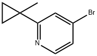 4-ブロモ-2-(1-メチルシクロプロピル)ピリジン 化学構造式