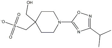 (1-(3-isopropyl-1,2,4-oxadiazol-5-yl)piperidin-4-yl)Methyl Methanesulfonate Struktur