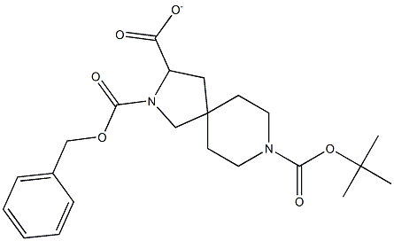 2-((benzyloxy)carbonyl)-8-(tert-butoxycarbonyl)-2,8-diazaspiro[4.5]decane-3-carboxylate Structure