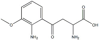 2-aMino-4-(2-aMino-3-Methoxyphenyl)-4-oxobutanoic acid 化学構造式