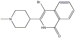 4-broMo-3-(1-Methylpiperidin-4-yl)isoquinolin-1(2H)-one 化学構造式